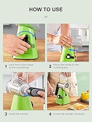 Cheese Grater, Reemix Rotary Cheese Grater with