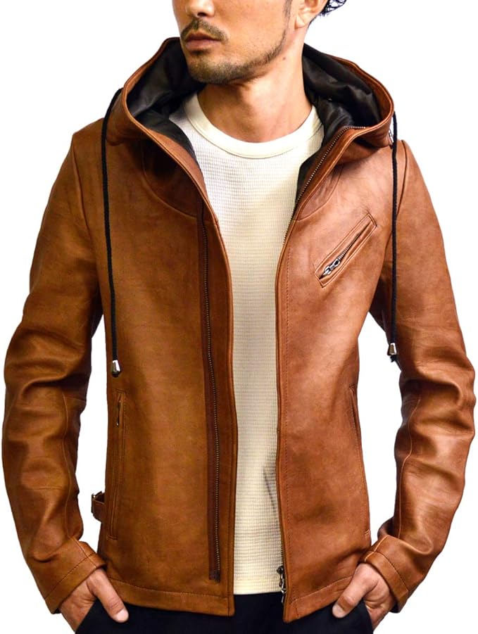 Amazon ハルフレザー Haruf Leather Usa 132 オイル レザージャケット キャメル 本革 コート ジャケット 通販