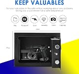 Youyijia Safe Box 23x17x17cm Small Safe with 3 Keys for Home Office view 2