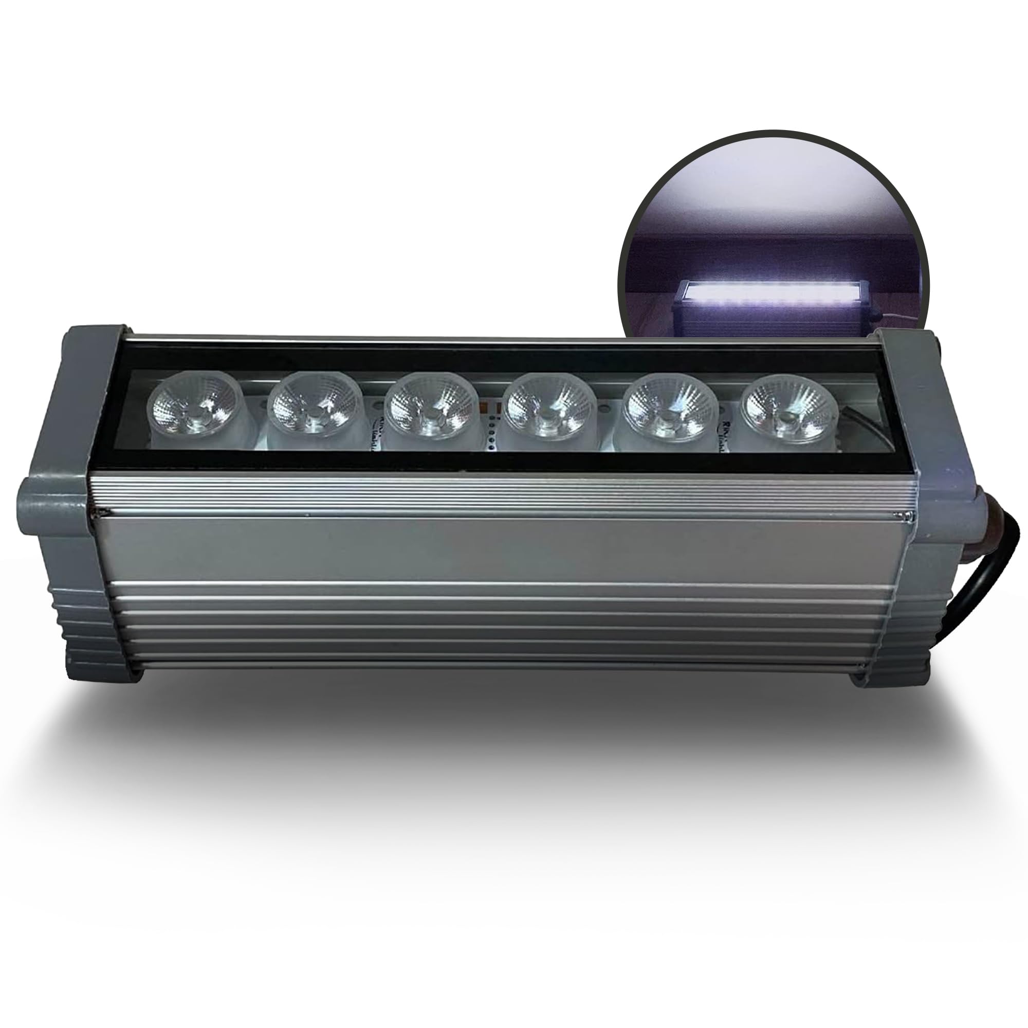 LedRica Indoor and Outdoor Lights, Modern Garden and Wall Lights, Weather-Resistant Indoor and Outdoor Wall Lights, Wall Washers with IP65 Waterproof Driver, Includes Hardware, Daylight, 6 Watts