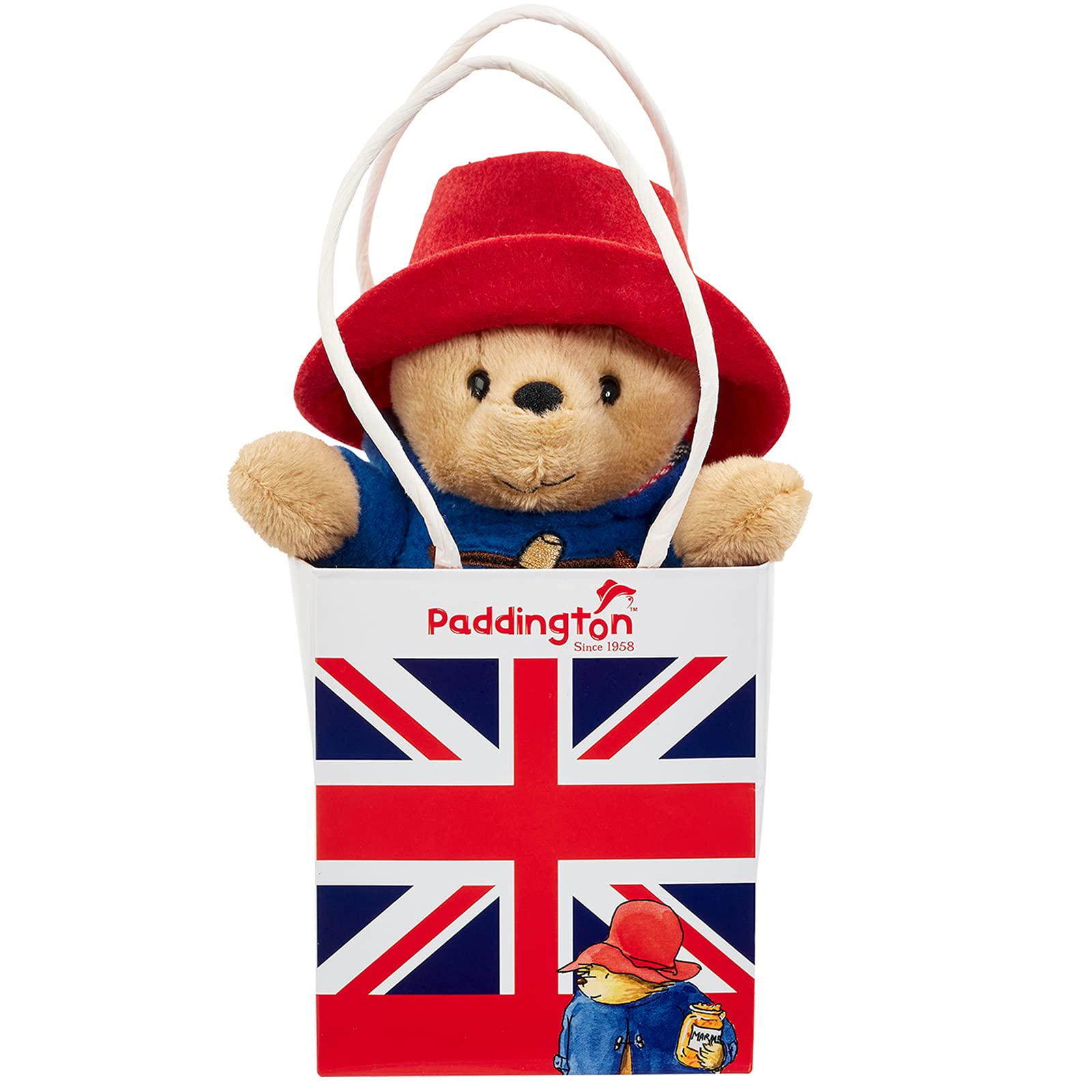 Rainbow Designs Official Paddington Bear Soft Toy - Soft Plush Teddies for Babies and Toddlers - Perfect Unisex Paddington Teddy Bear, 8 x 13.5 x 13 cm, Blue,red