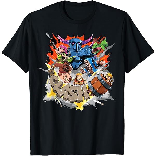 Amazon.com: Clash of Clans All The Rage Barbarian Logo T-Shirt 