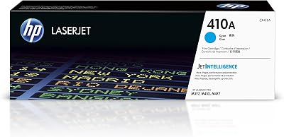 HP CF411A Cyan 410A Original LaserJet Toner Cartridge Single Pack