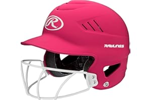 Rawlings | COOLFLO Batting Helmet with Facemask | Fastpitch Softball | One Size fits Most (6 1/2-7 1/2)