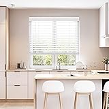 DEZ FURNISHINGS Cordless 2" Faux Wood Blind, 28" W