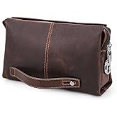 Leather Men Clutch Purse Bag, Mens Business Code Lock Wallet Anti Theft Clutch Purse Phone Holder Handbag Travel Bag