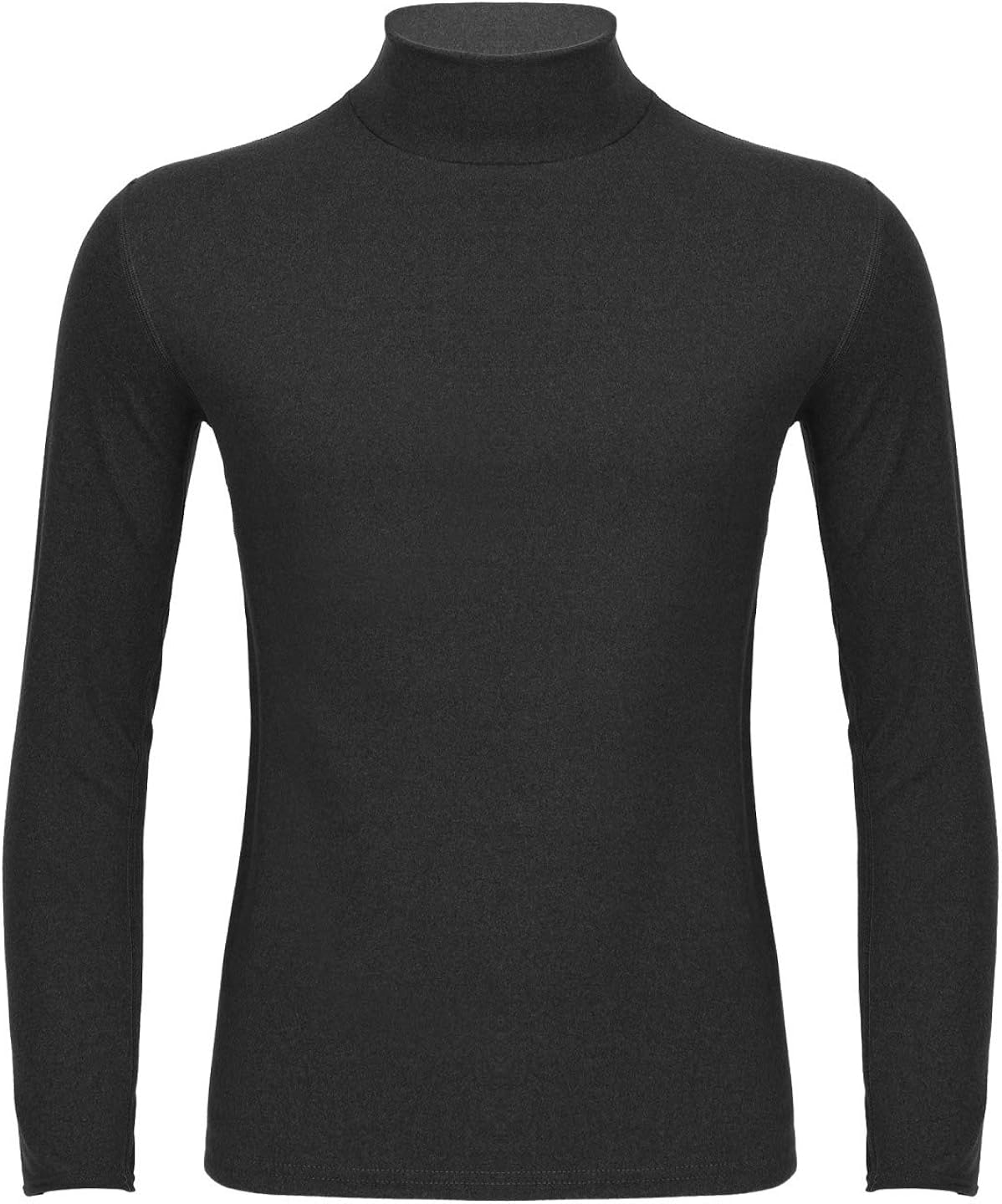 iiniim Men Mock Turtleneck Thermal Underwear Tops Long Sleeve