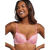 Maidenform Women's Love The Lift Push Up & in Lace Demi Bra, DM9900, Ballerina Slipper/Rose, 36B