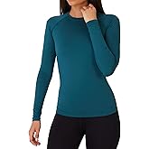 TCA Super Thermal Long Sleeve Women Running, Ski Base Layer - Compression Shirts Woman, Workout Tops for Women