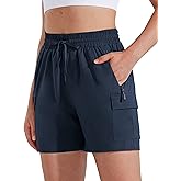 MASKERT Women's Hiking Cargo Shorts 5" 7" 9" Quick Dry Athletic Golf Shorts Lightweight Running Summer Casual Shorts