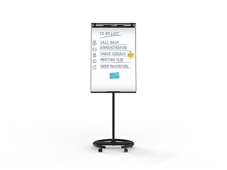 Legamaster 7-153200 Economy Flipchart Triangle Mobil, schwarz