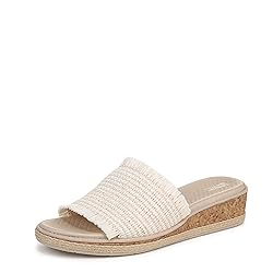 BZees Womens Breezy Slide Sandal Natural Stretch