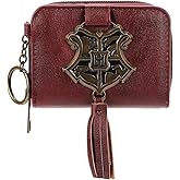 Bioworld Harry Potter Hogwarts Crest with PU Tassel and Foil Zip Around Women's Wallet