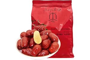 DGYLHBJ Jujube Dates, 2.2LB/1000g Chinese Red Date, Selected Dried Jujubes, for Tea, Baking, Cooking, Chewy Snacks Without Additives, 红枣 (Jun Dates-2.2LB)