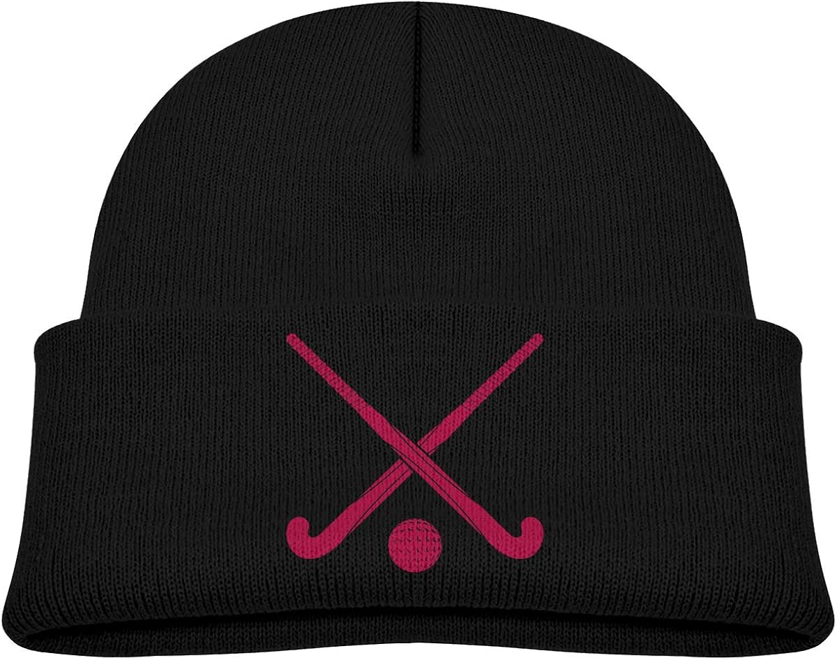 Field Hockey2 Baby Boy's Girl's Knit Beanie Hat Cotton