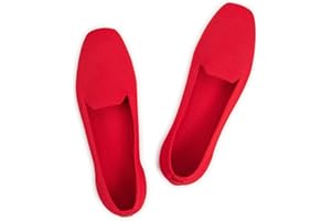 Frank Mully Women's Loafer Flats Square Toe Comfortable Office Work Shoes, Cute Penny Loafer Slip On Walking Driving Shoes