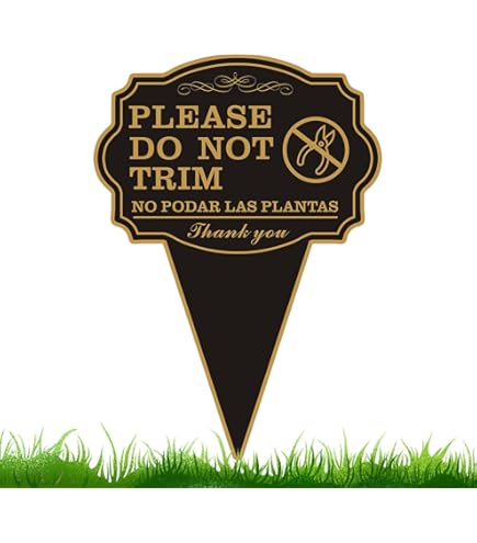 Aluminium-Schild „Por Favor No Cortar“ (Bitte Nicht Mähen) – 25,4 X 35,6 Cm – Für Garten & Grundstück