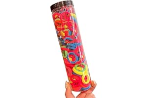 SMYAXUNW 100pcs canned hair ties for girls and children hair ties that do not hurt hair elastic fixed hair ties hair accessories