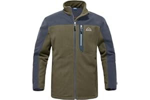 Rdruko Men's Fleece Jackets Full Zip Lightweight Outdoor Hiking Jackets Winter Coats