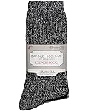 Hochman Women's Lounge Socks, 4 Pair (Black, Grey, Dark Grey, Light Grey, 4-10)