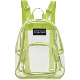 JanSport 10L Mini Pack &ndash; Clear Stadium/Concert Bag, Citron Lime | Compact &amp; Lightweight Festival Bag with Adjustable Straps &amp; Zippered Pocket
