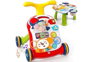 Wee Wonders 3-in-1 Baby Walker for Boys Girls, Sit to Stand Learning Walker, Baby Push Walker, Learning Push Toys for Baby Infant Toddler 12+ Months