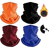 Finvizo Winter Neck Warmer Ski Face Mask: Neck Gaiter Mask Face Cover Balaclava Scarf