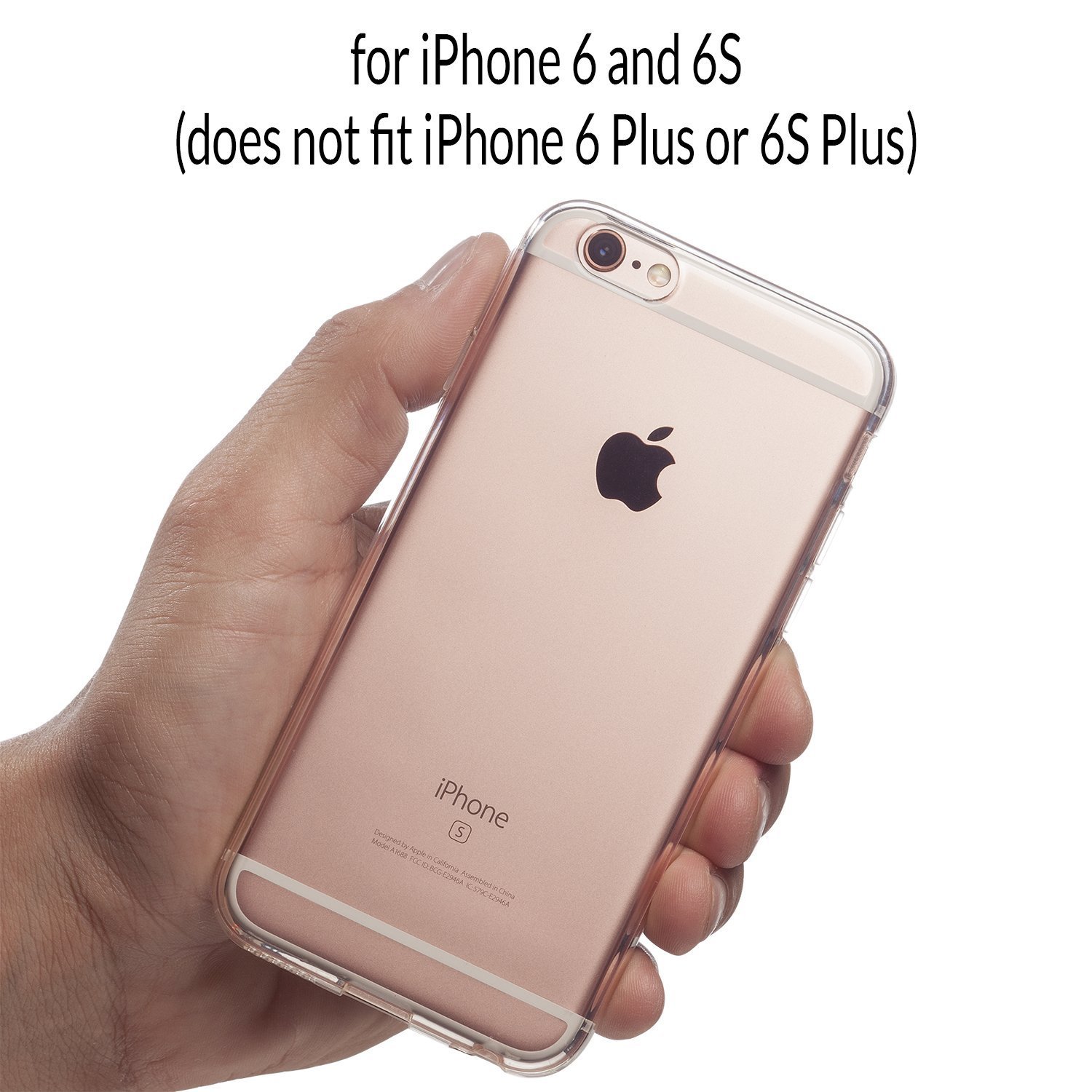 iPhone 6s bumper IPhone 6 transparent case Slim crystal clear silicone cover Premium TPU Soft Rubber Silicone Durable shock Bumper protection waterproof protective [Support Wireless Charging]