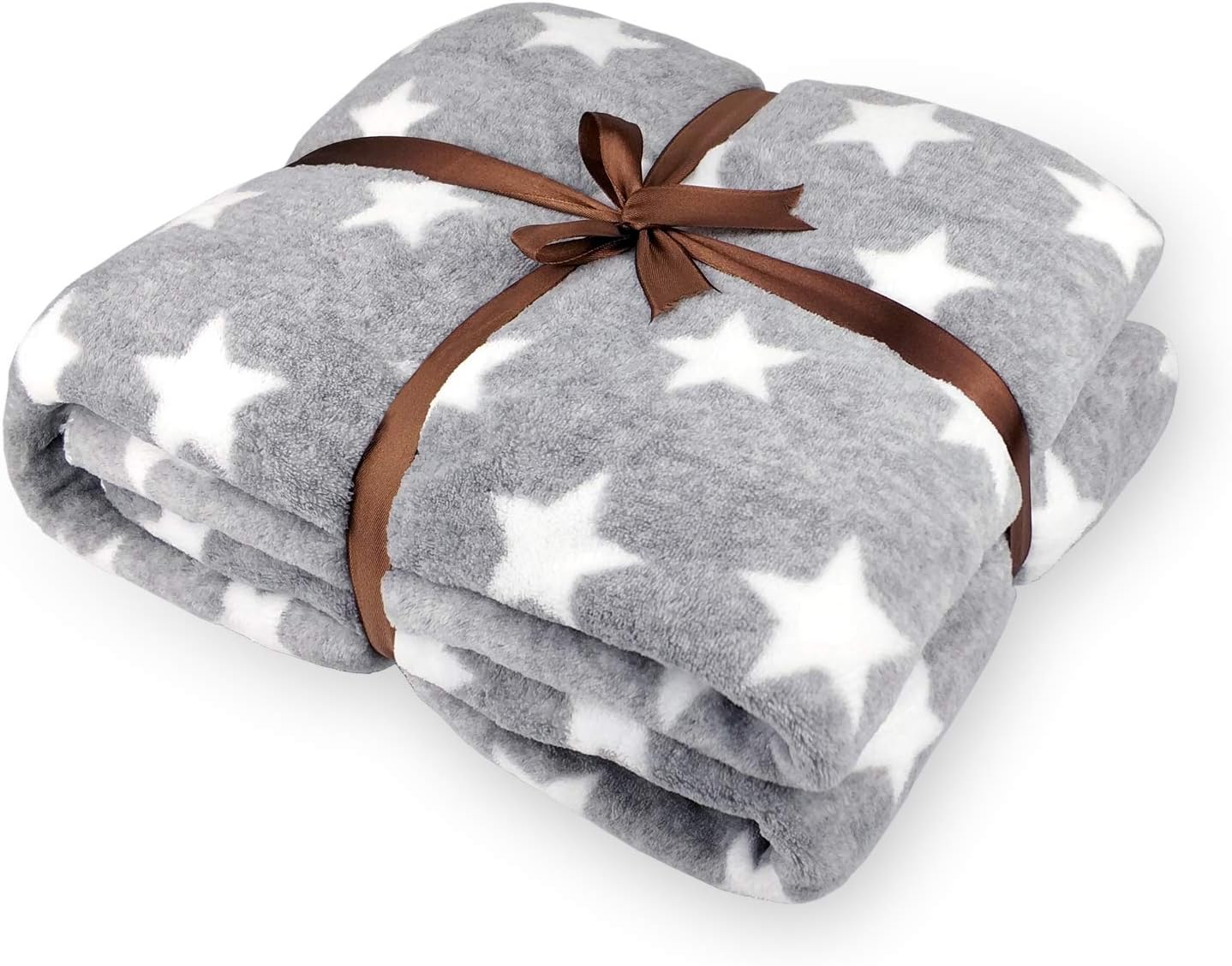 Thick Fleece Blanket, 39"x59" Plush Flannel Throw, Extra Soft &Warm