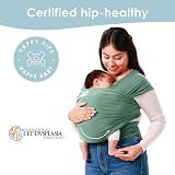 Sleepy Wrap Baby Carrier Sage Green Newborn to Toddler 7-35 lbs view 6
