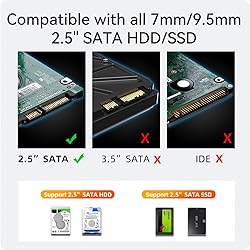 MAIWO External Hard Drive Enclosure for 7mm 9.5mm