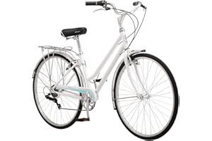 Schwinn Wayfarer Hybrid Bike, 700c Mens and Womens Bike, 7-Speed Hybrid Bicycle, Retro Steel Frame, Front and Rear Linear Pull Brakes, Fenders, Cargo Space, Adult Bicycle