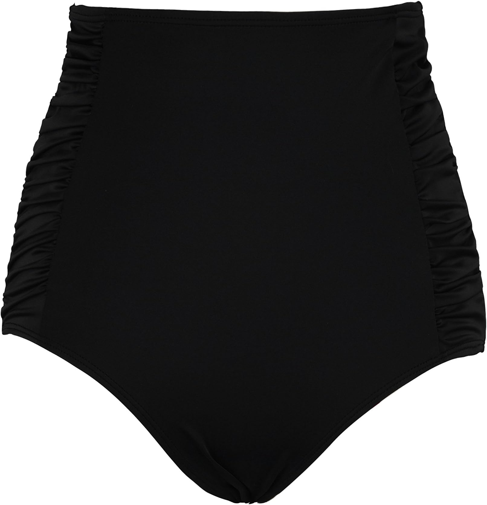 Septangle Women's Vintage High Waisted Bikini Bottom Shirred Tankini Briefs
