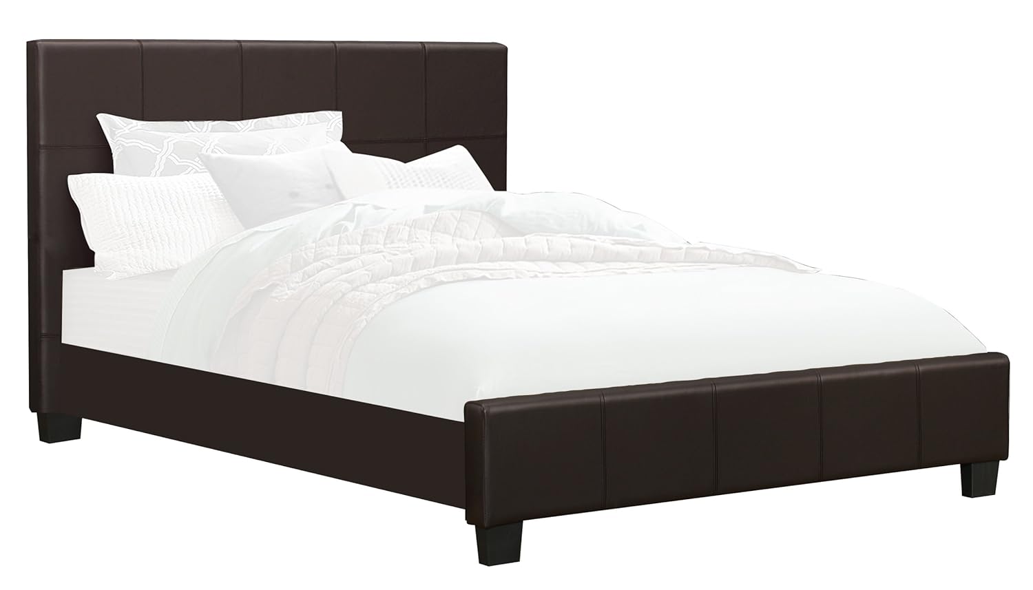 Best faux leather headboard full brown grey