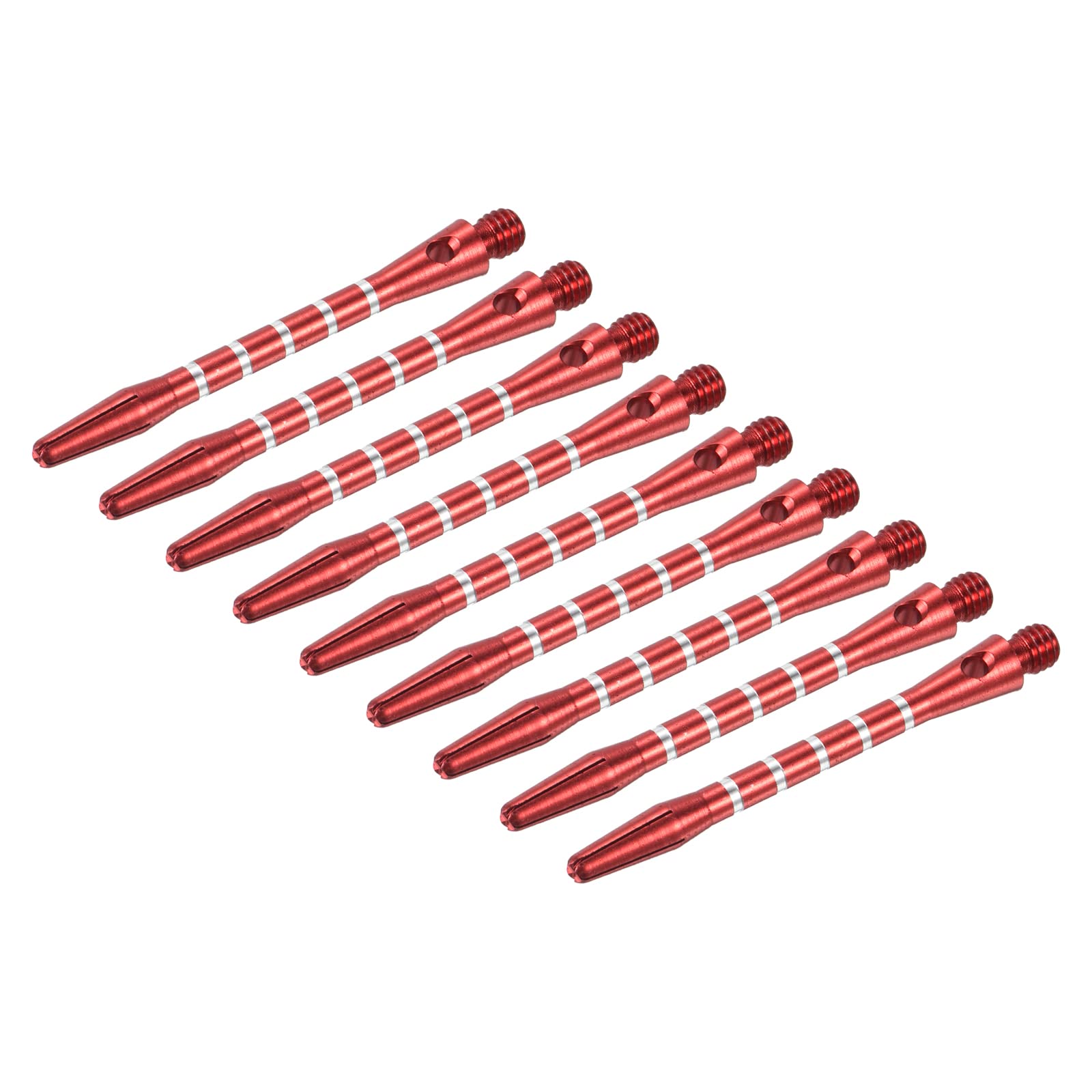 PATIKIL 48mm Dart Shafts, Medium 2BA Thread Aluminum Dart Stems Dart Accessories for Steel Tip - 9 Pack (Red)
