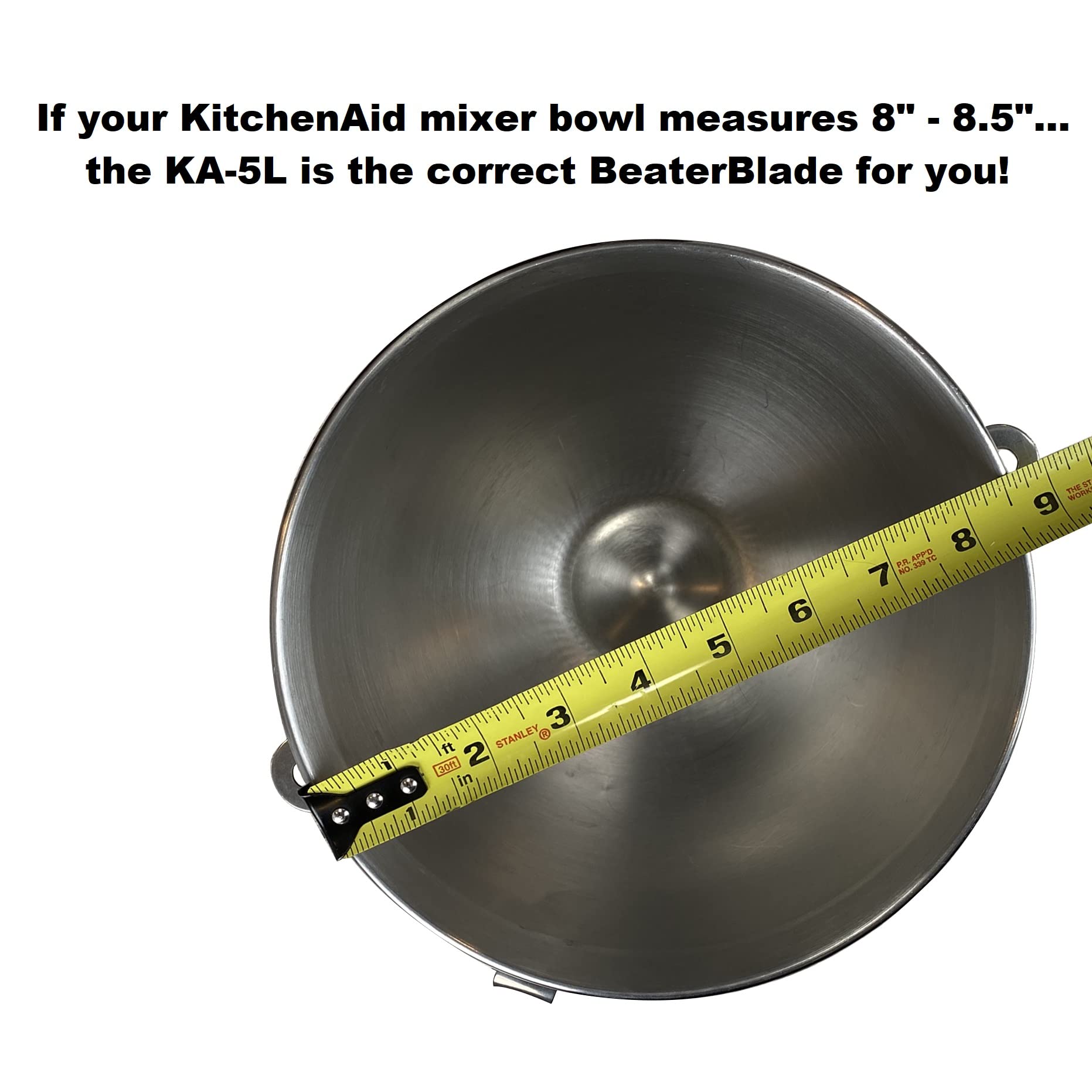 New Metro KA-5LR Original Beater Blade Works w/ Most KitchenAid 5 Qt Bowl-Lift Stand Mixers, Red