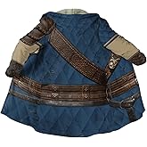 Viking Men Hooded Cloak, Norse Mythology Tattoo 3D Printed, Winter Warm Coat Parka, Horn Button Design Thick Warm Jacke