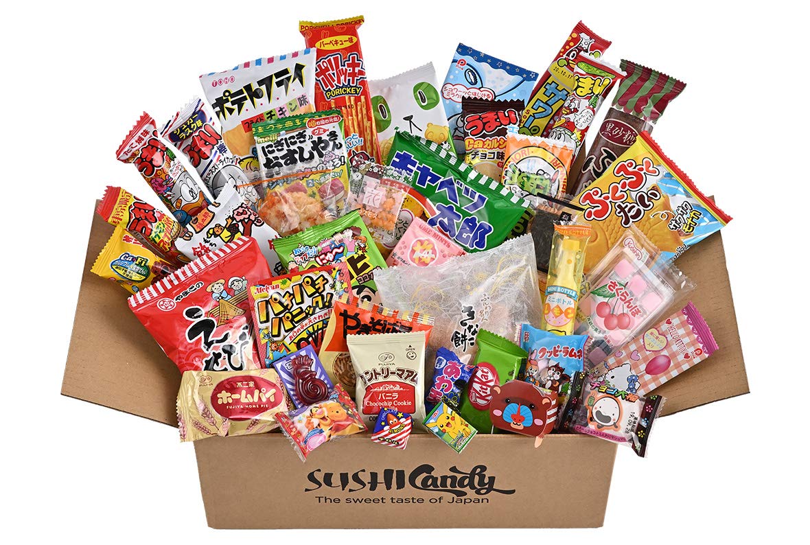 40 Japanese candy box with Japanese kitkat and manga DIY candy Japanese