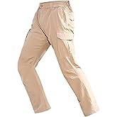 MOURCE Hiking Pants Men Lightweight - Water Resistant Quick Dry Outdoor Cargo Pants for Men with 8 Pockets