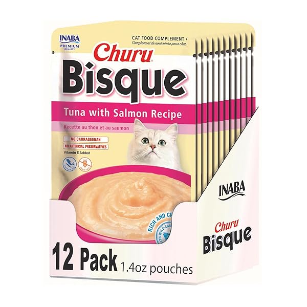 INABA CHURU BISQUE FOR CATS, CREAMY LICKABLE PURÉE...