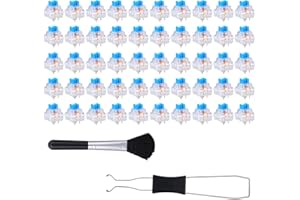 50pcs Blue Silent Keyboard Switches with Switch Puller & Brush, 3-Pin Clicky Tactile Mechanical Keyboard Clickers DIY Replace