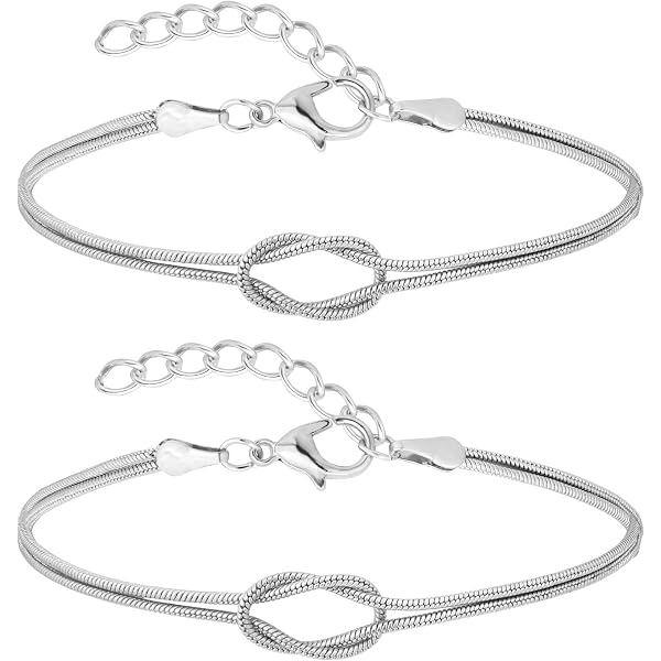 Amazon.com: Silverly 925 Sterling Silver Bracelet for Women 16 + 2