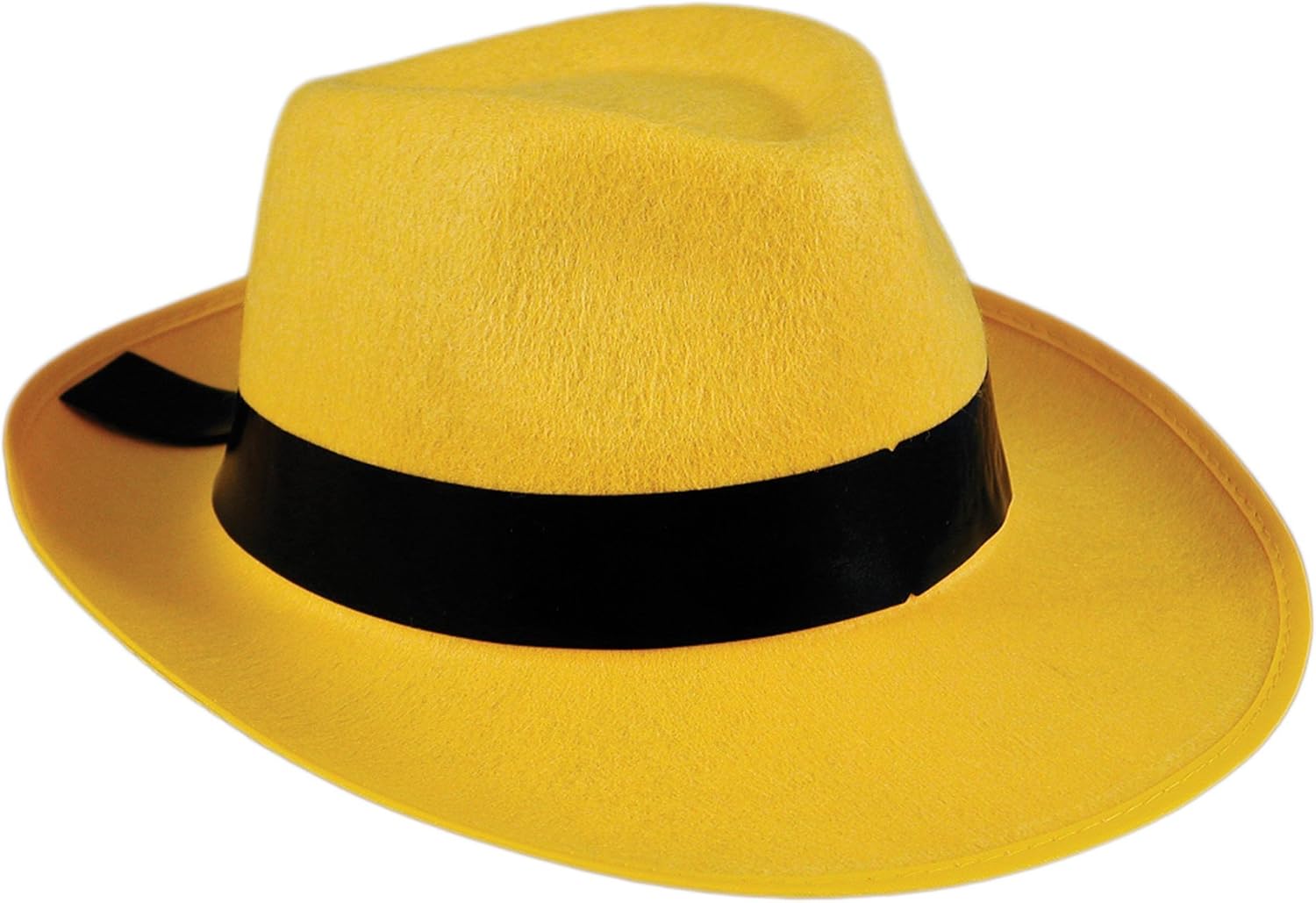 Yellow Fedora Hat - ST at  Men’s Clothing store: Costume Headwear And Hats