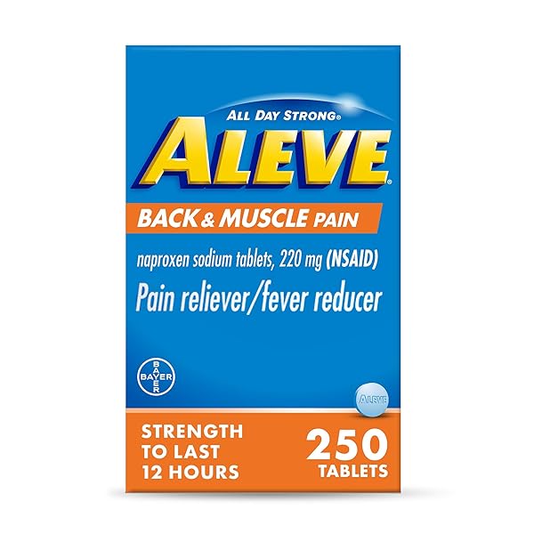 ALEVE BACK & MUSCLE PAIN RELIEF NAPROXEN SODIUM...