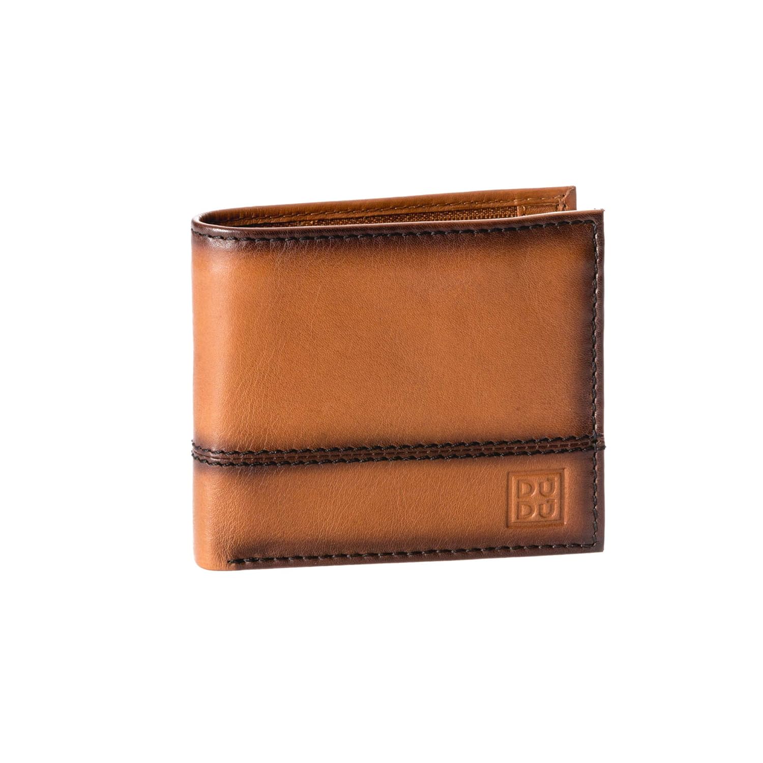 Small Mens Wallet with Coin Pocket in Genuine Leather and Inner Zip