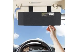 Car Sun Visor Extender, TFY Windshield and Side Window Sunshade, Protects from Sun Glare and UV Rays, Universal Fit for Most 