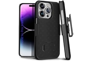 MOTIVE for iPhone 14 Pro Max Holster Case, Belt Clip Case for Apple iPhone, Shell Holster Combo 14 Pro Max, Slim Rugged Drop Shockproof Protective Cover Kickstand, 6.7" PM | Ranger Series