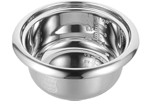 KALLORY Rice Cooker Liner Inner Pot Stainless Steel Cooking Pot Containers for Rice Cooker Replacement