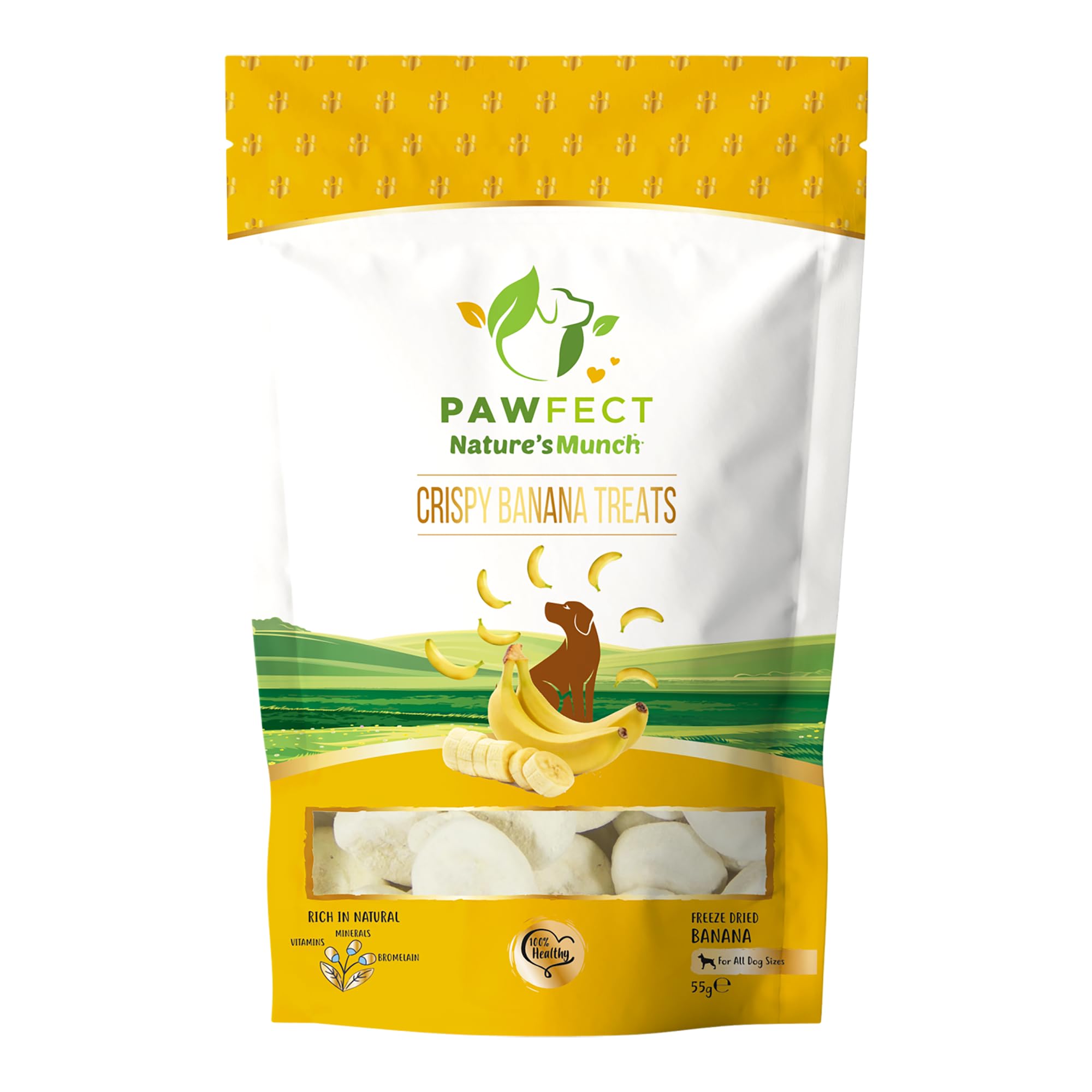 Freeze Dried Banana Treats for Dogs