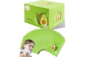 Makeup Remover Wipes Set-30pcs Avocado Face Eye Lip Wet Wipes to Remove Makeup, Oil, Gentle Cleansing,No Washing Required,Hyd
